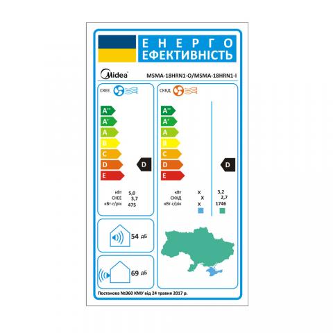 Midea MSMA-18HRN1-I / MSMA-18HRN1-O