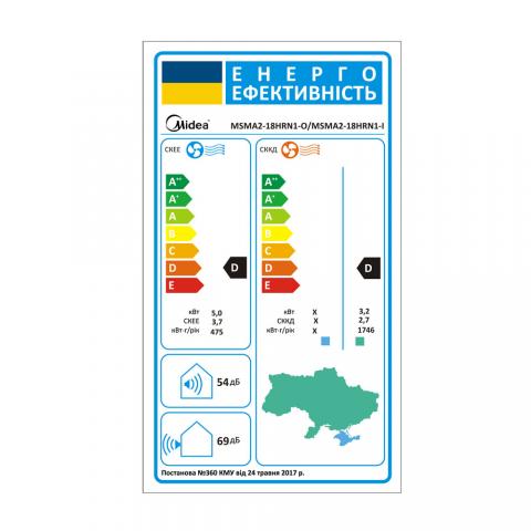 Midea MSMA2-18HRN1-I/MSMA-18HRN1-O