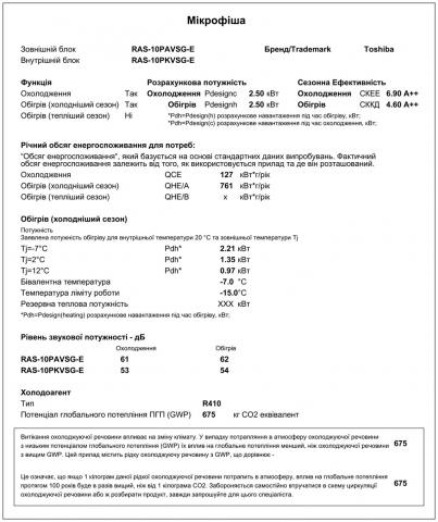 Toshiba RAS-10PKVSG-E / RAS-10PAVSG-E